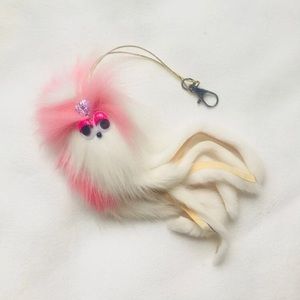 NWOT Fuzzy Squid Keychain